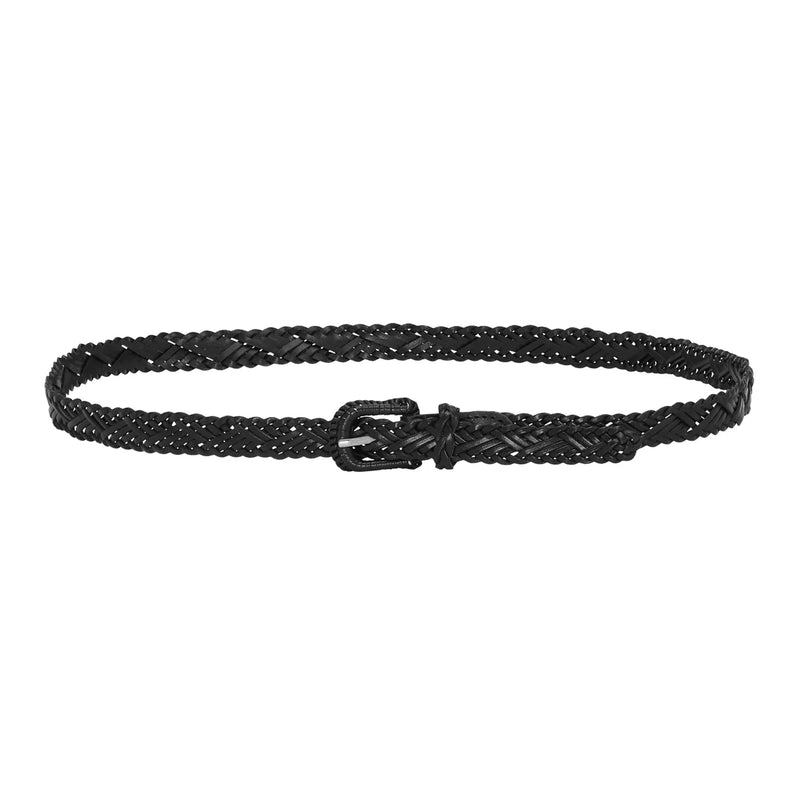 Gyda Braided Belt, Black