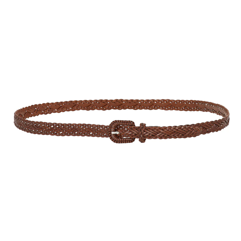 Gyda Braided Belt, Cognac