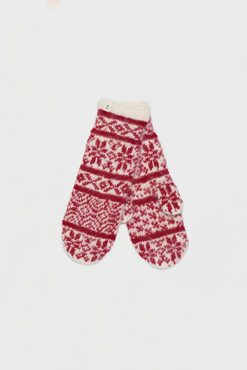 O.A.D. Mittens, Red & White