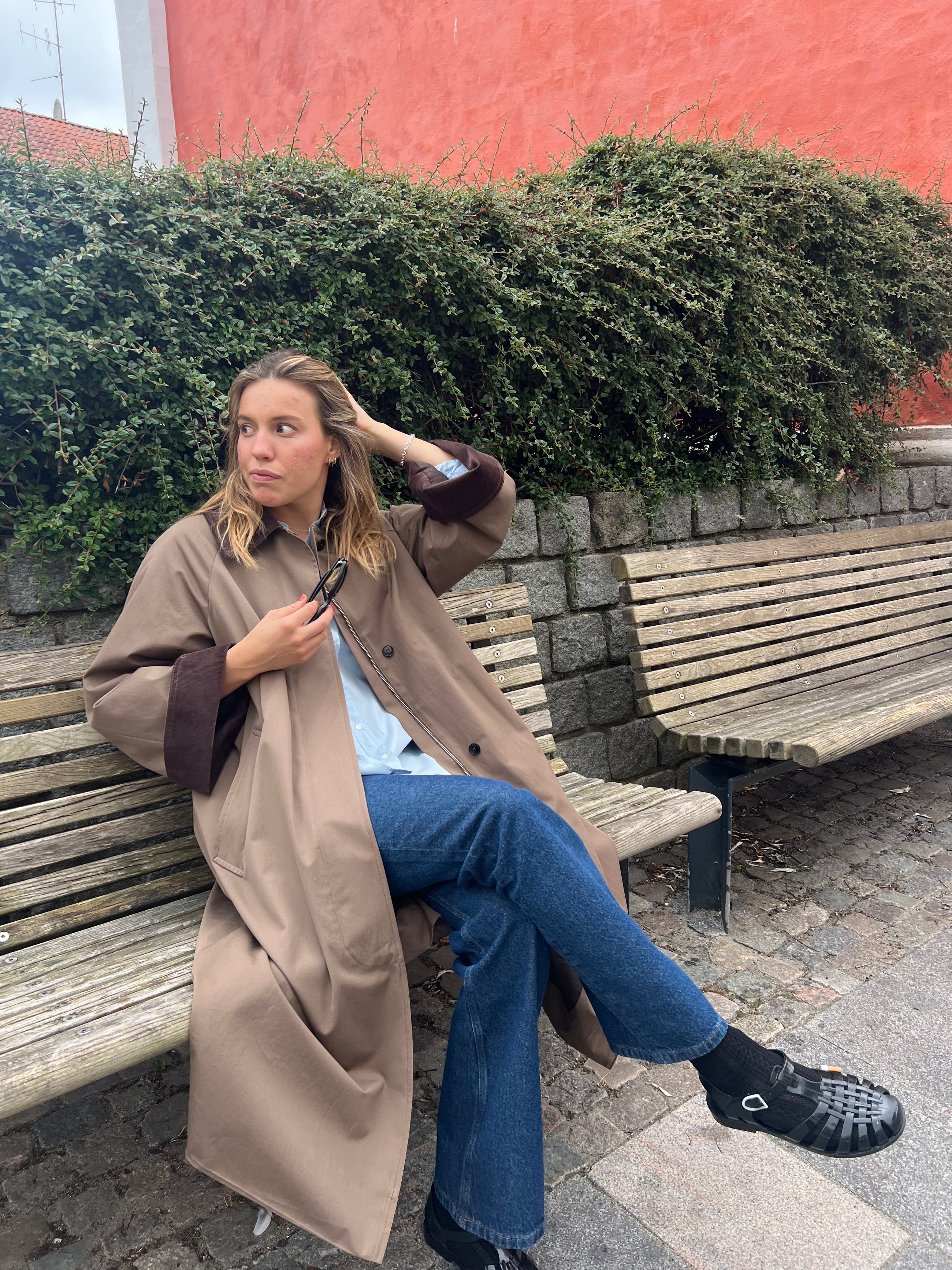 Gaby Coat, Taupe Brown