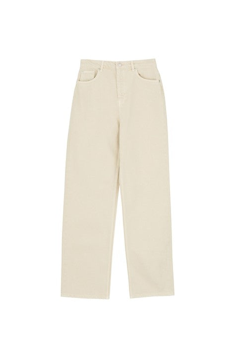Maddy straight jeans, Beige