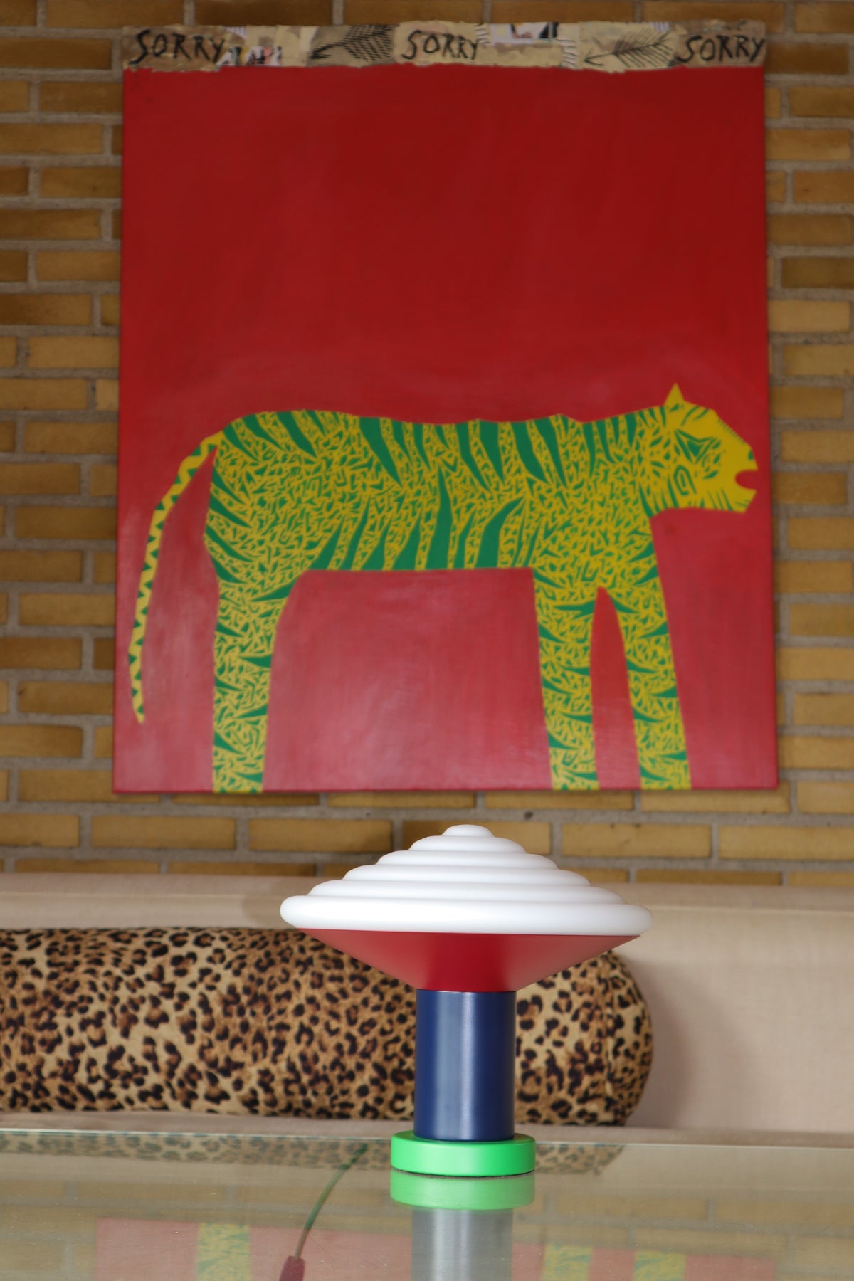Whipped bordlampe Pure Green i indretning