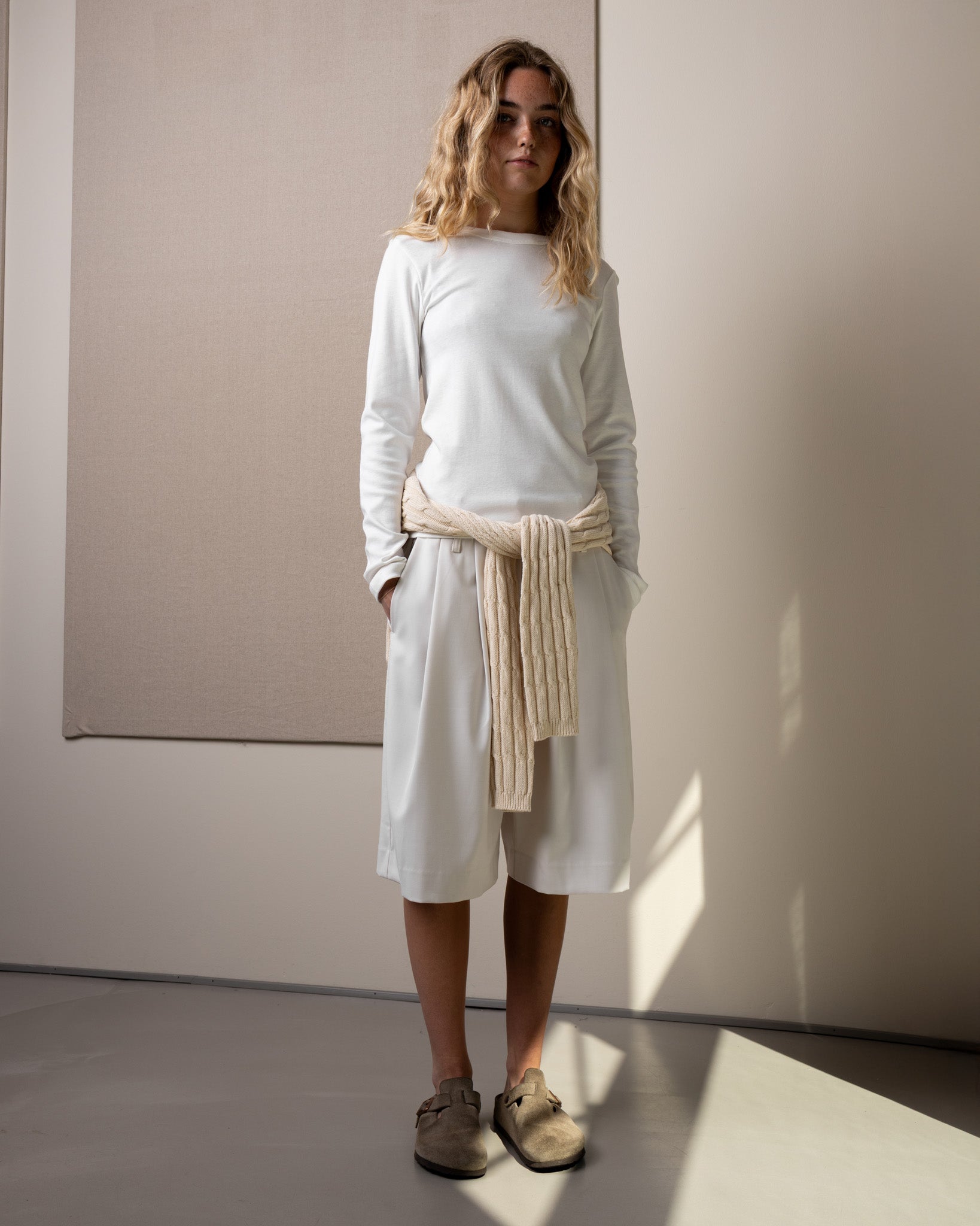 LouLou Shorts, Off White