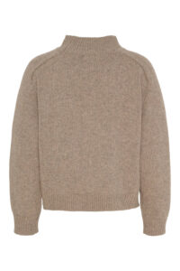 Silje knitted pullover, Light Brown Melange