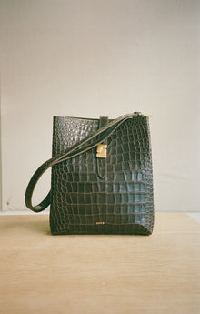 Bello Bag, Marron Foncé Croc (Brun Croc)