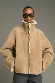 Kleber Shearling Coat, Beige