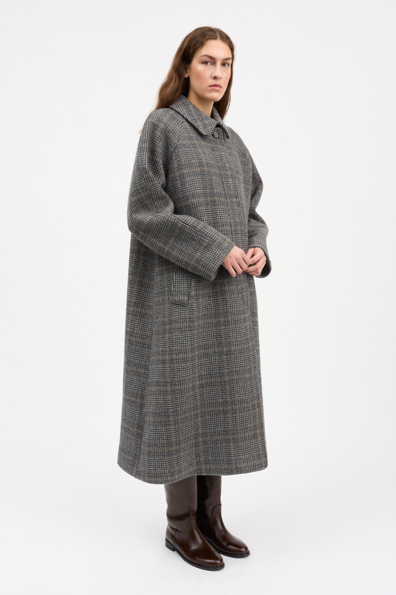 Mary Coat, Grey check