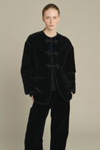 Lutetia Velvet Jacket, Black