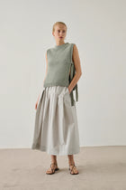 Amalia skirt, Gris Clair