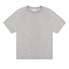 Wool Tee, Light Grey Melange