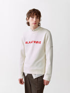 Blaatrøie No. 1, Off White/ Red embroidery