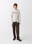 Blaatrøie No. 1, Off White/ Red embroidery