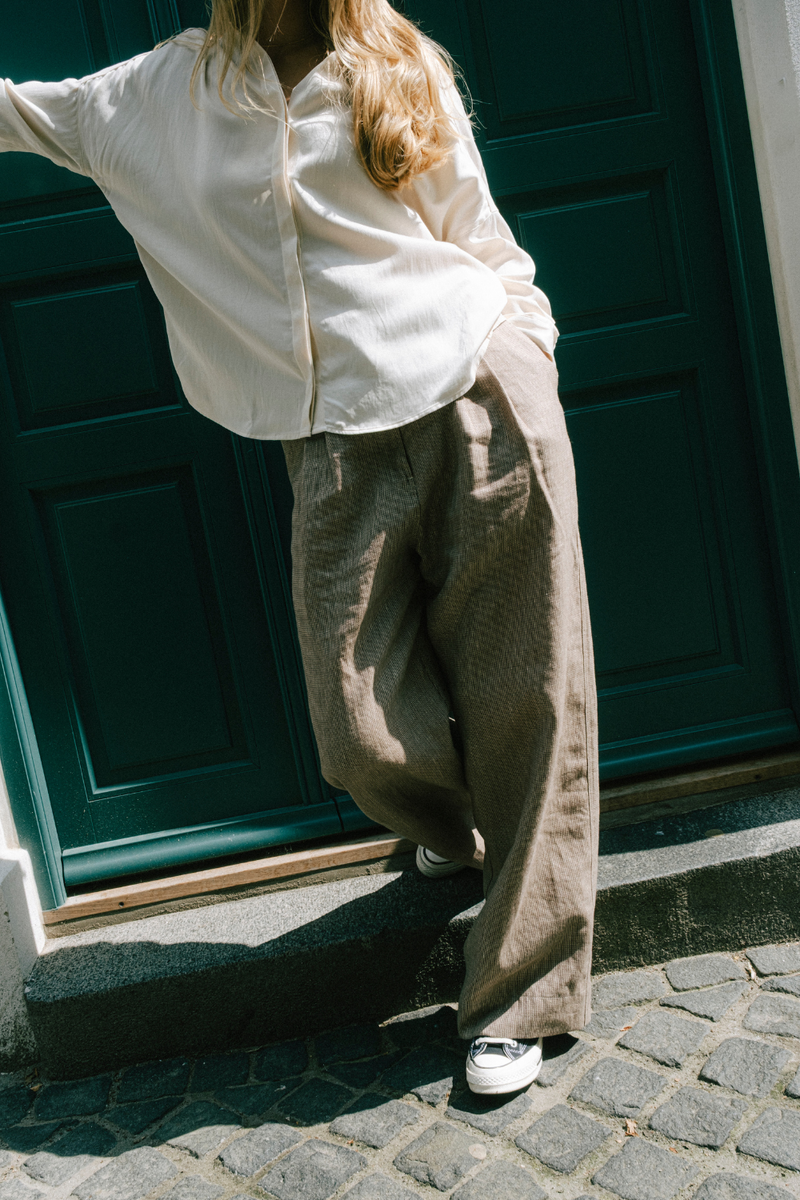 Jette HW Pants, Mini Check