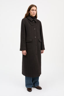 Ernest coat,  Brown herringbone