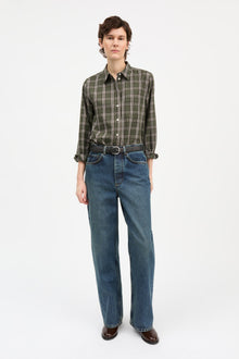 Nico shirt, Green/White check