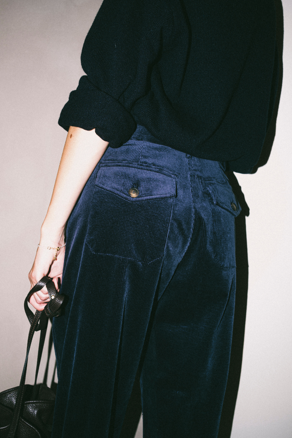 Anemone Pant, Navy Corduroy