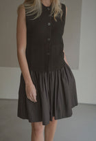 Elva vest – pure merino wool, Black