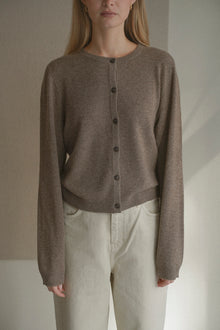 Women's O-Cardigan, Truffle