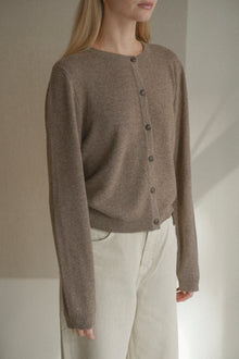 Women's O-Cardigan, Truffle
