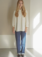 Carlotta Shirt, Yellow / Ecru