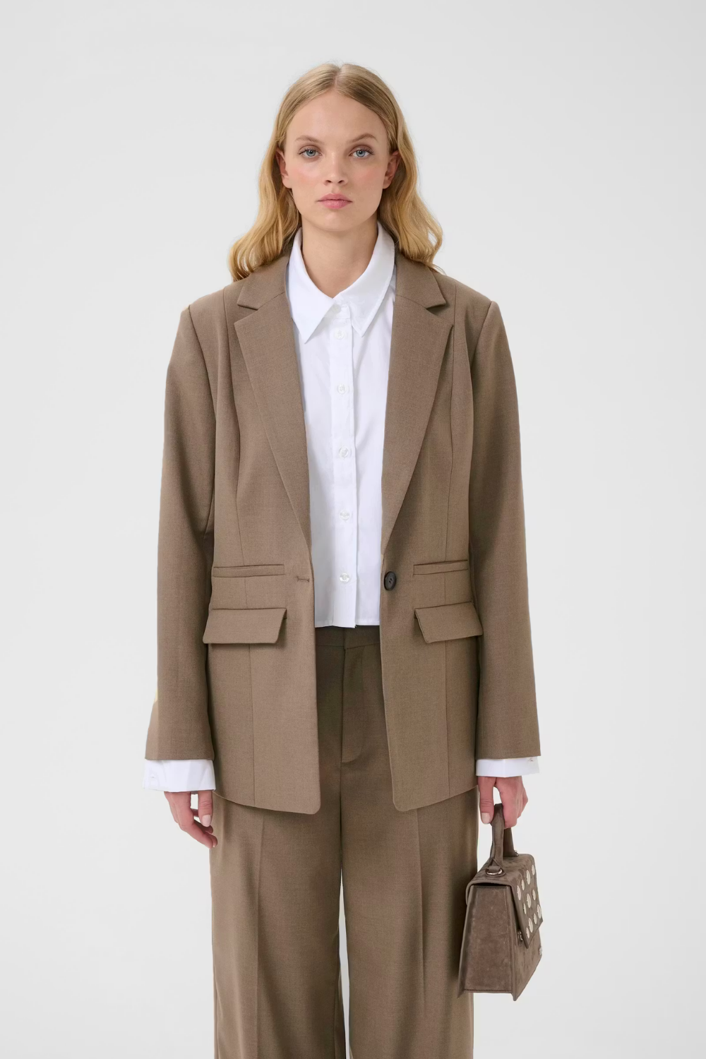 GZpaula Blazer,  Dark timberwolf melange