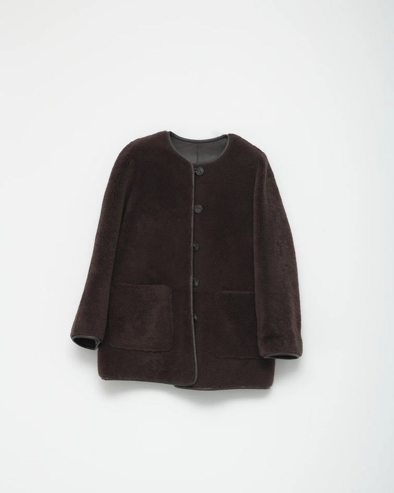 Shearling Jakke, Brown