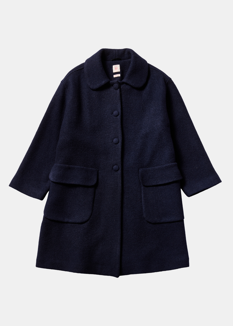 Astrid Long Coat, Navy