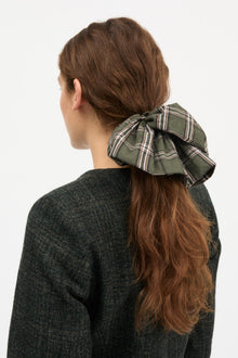 Big scrunchie, Green/White check