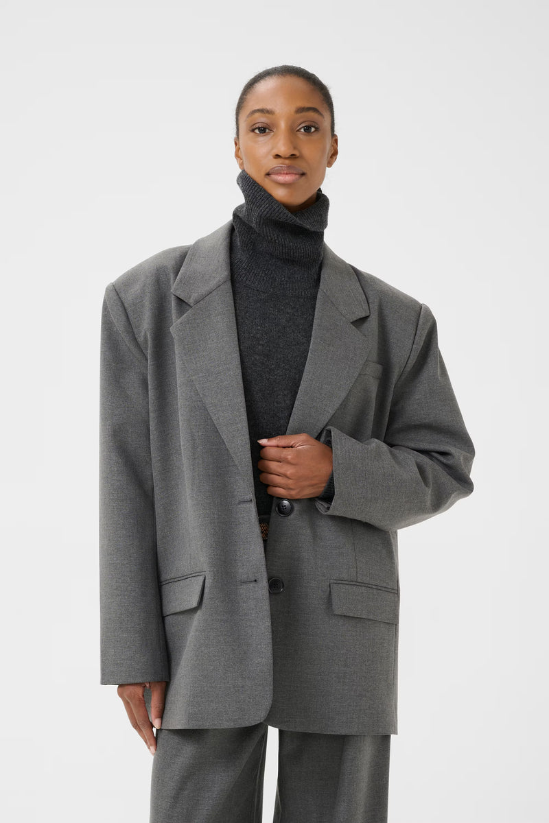 GZpaula OZ blazer, Dark grey melange