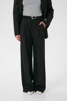 PaulaGZ MW Wide pants, black