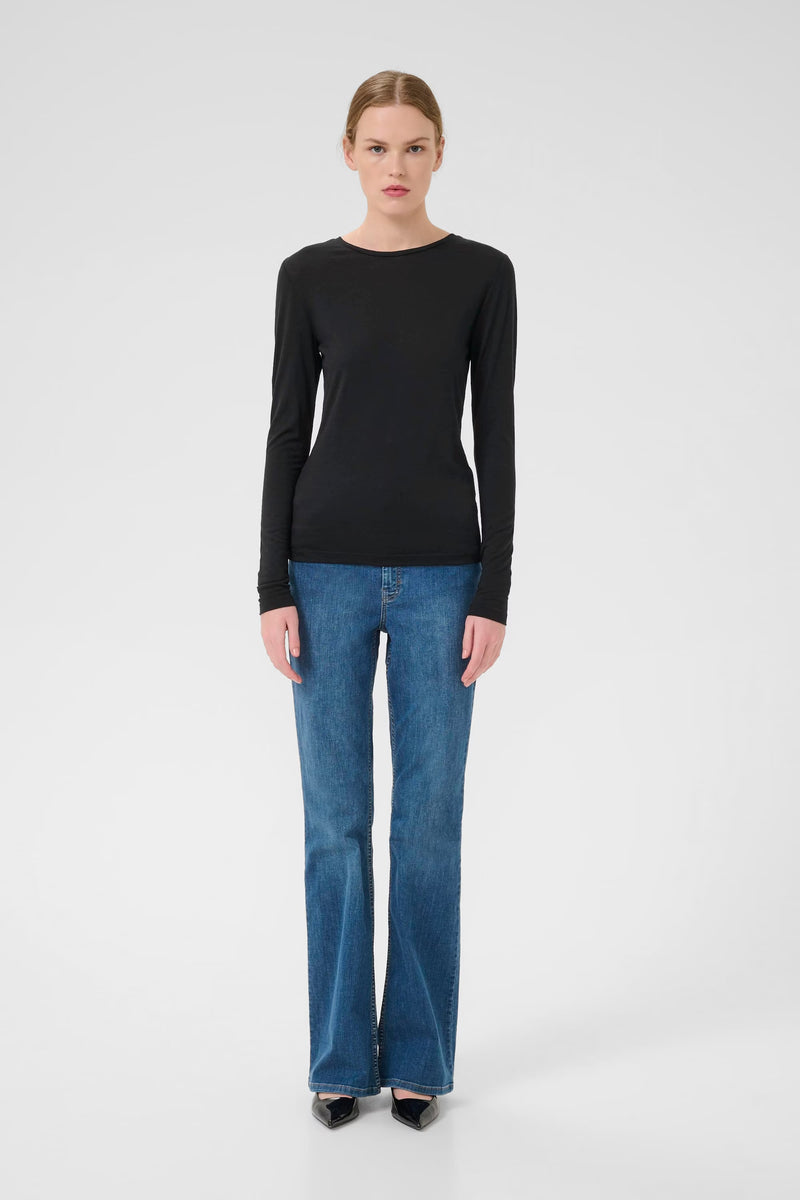 NiniaGZ ls wool roundneck, Black