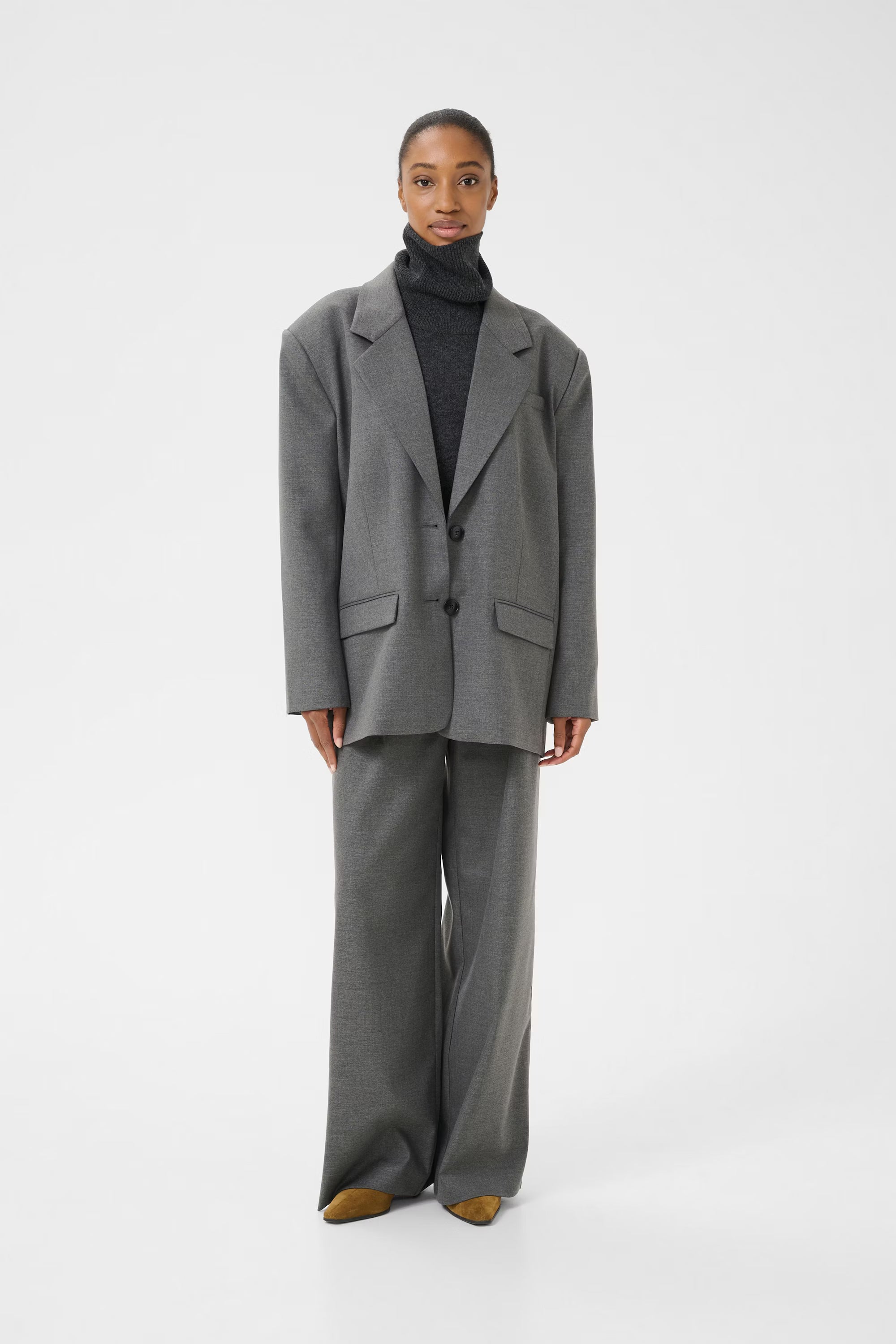 GZpaula OZ blazer, Dark grey melange