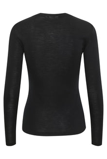 NiniaGZ ls wool roundneck, Black