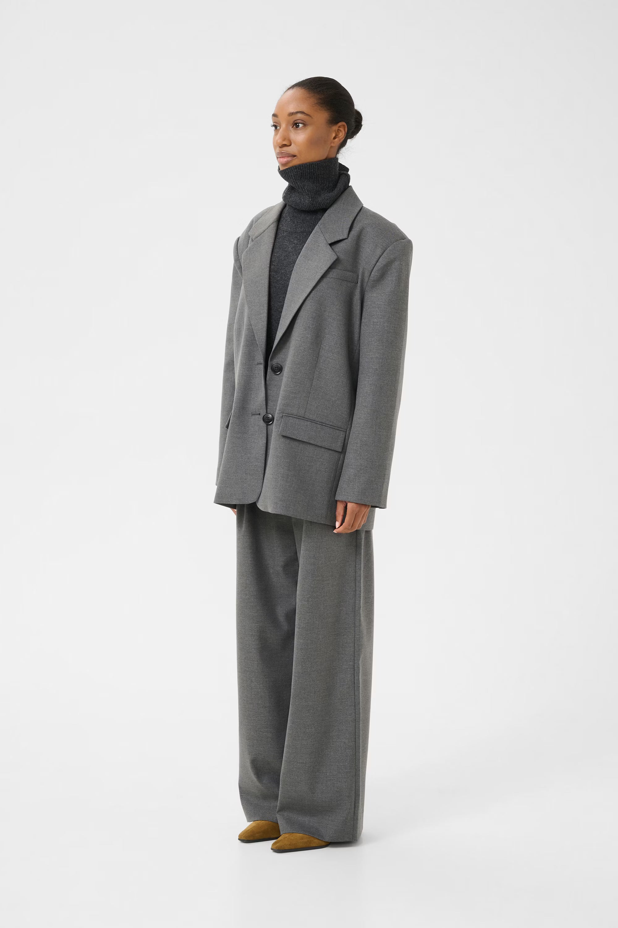 GZpaula OZ blazer, Dark grey melange