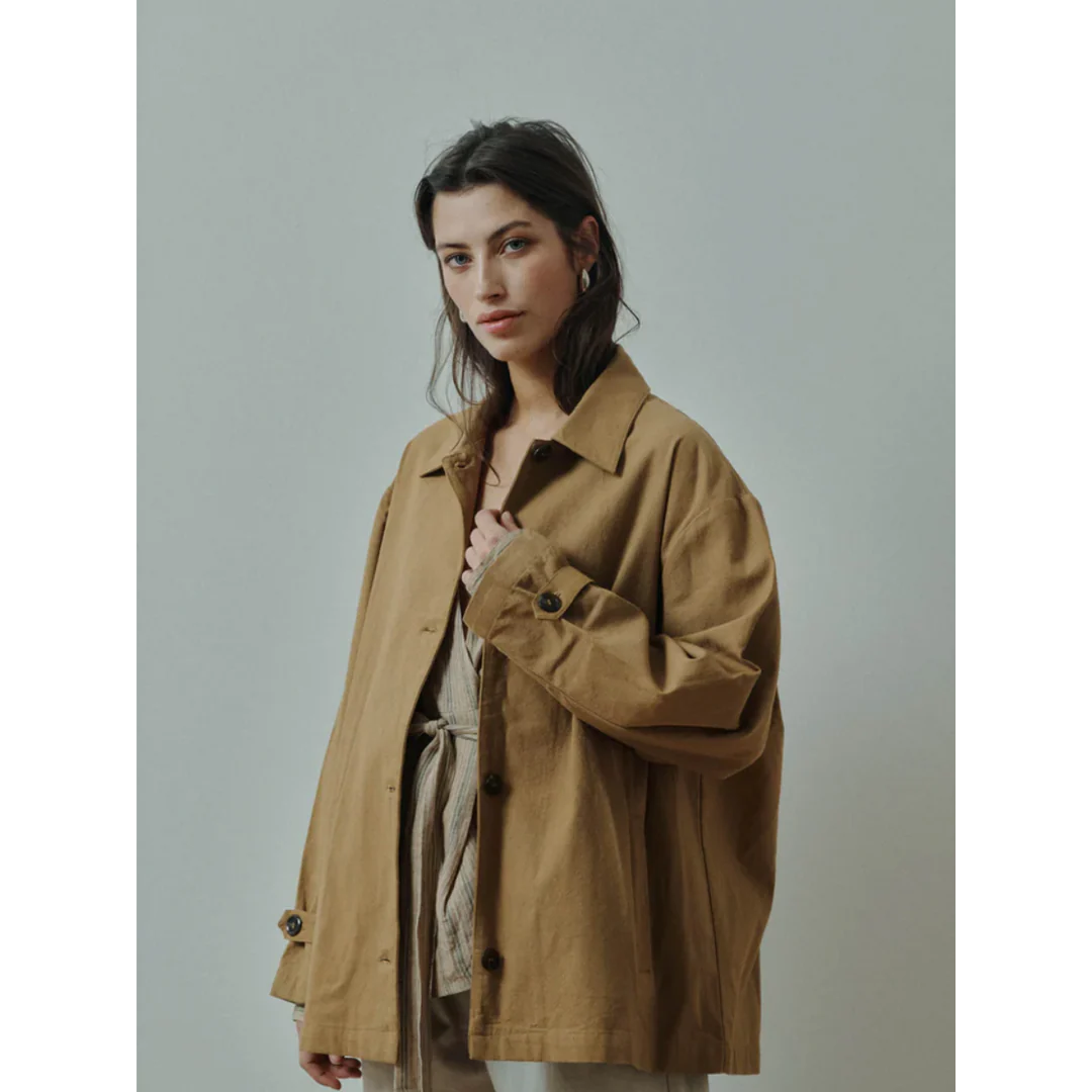 Vera short jacket, Dull Gold
