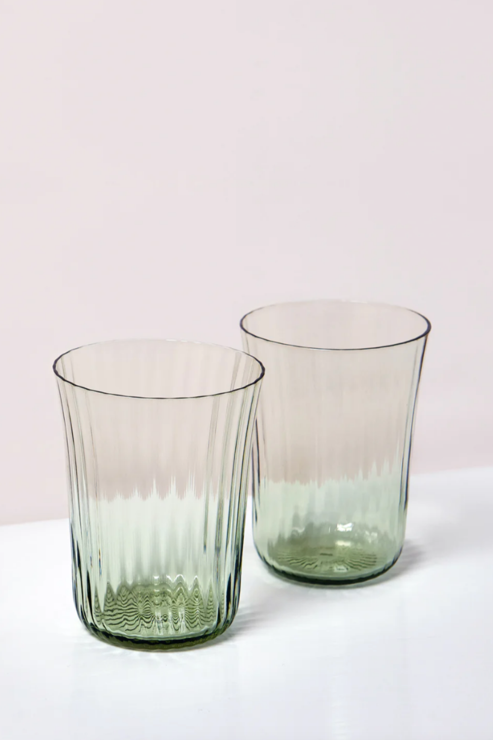 Concave Glass, Fan Moss Green 2 stk.