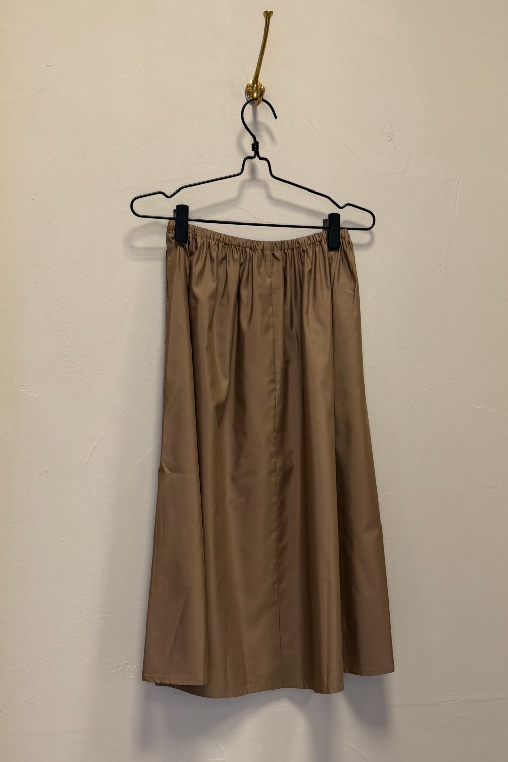 Bianca HW Below Knee Skirt, Gold