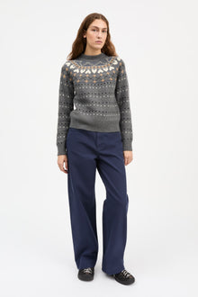 Misty Jumper, Grey jacquard