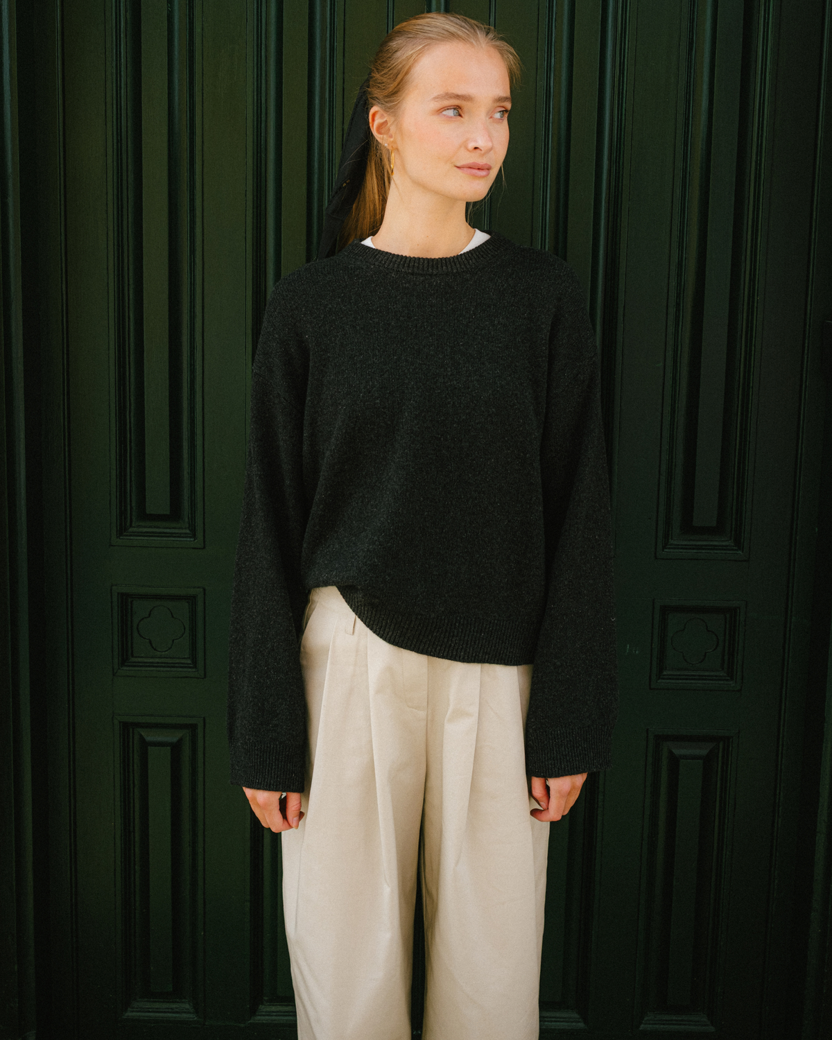 aeterna knit no.1, Dark Grey Melange