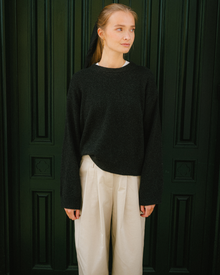 aeterna knit no.1, Dark Grey Melange