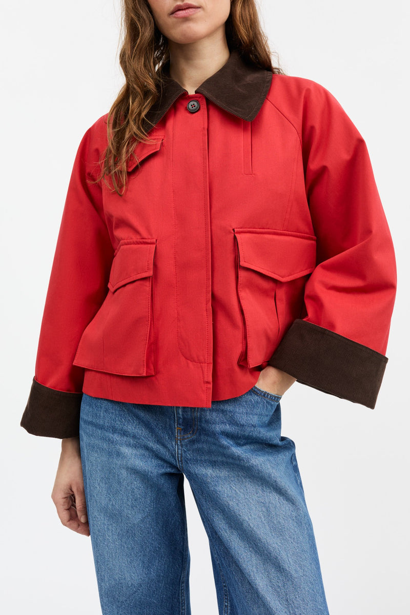 Gaby City Jacket, Aurora Red