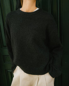 aeterna knit no.1, Dark Grey Melange
