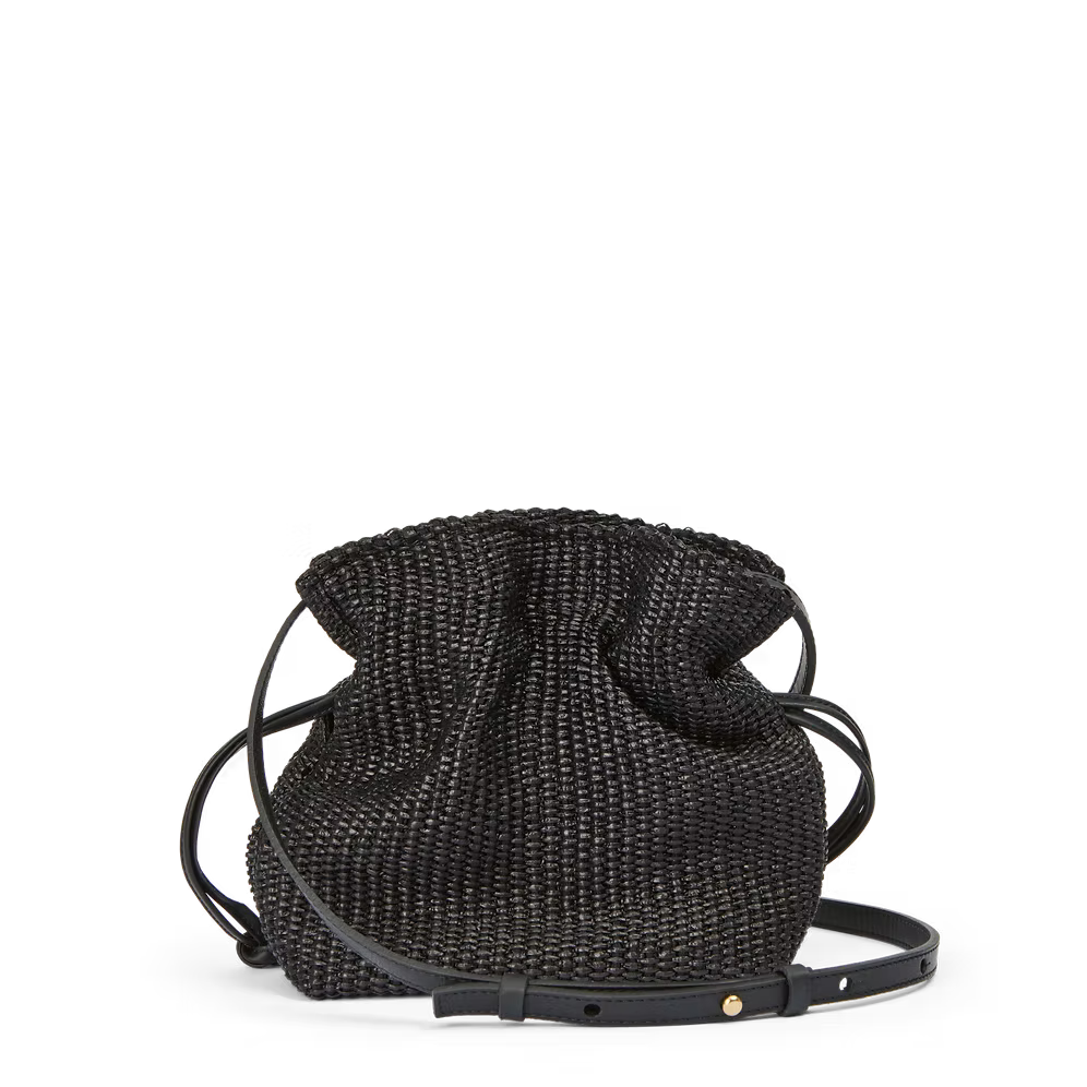 Camilla Mini Raffia, Black / Black