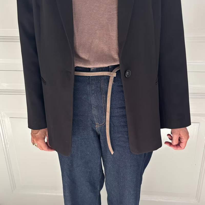 Lili waist belt, suede elephant
