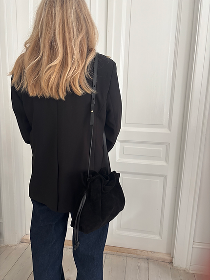 Camilla Bag Large, Suede black