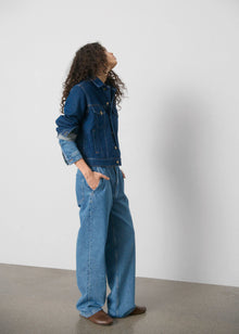 Cleo denim jacket, Mid Blue