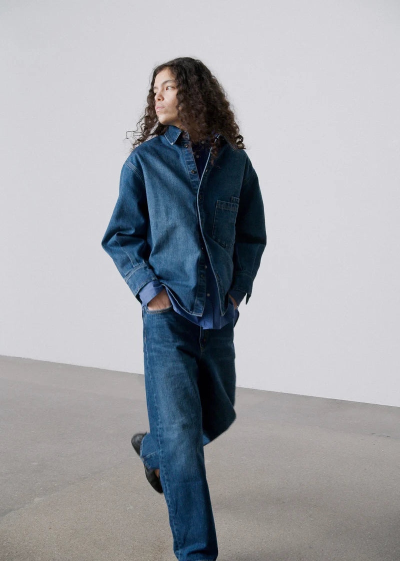 Casy Shirt Denim, Worn Blue