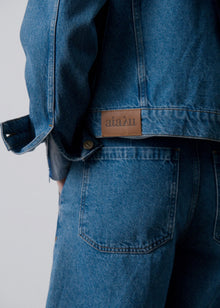 Cleo denim jacket, Clear Blue