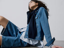 Cleo denim jacket, Clear Blue