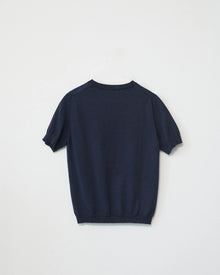 Soft Merino Wool T-shirt, Navy